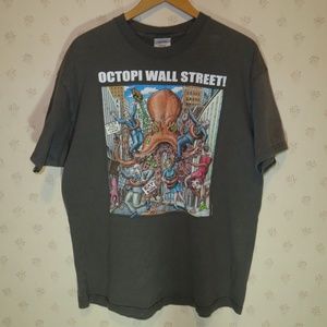 Ray Troll mens XL Octopi Wall Street